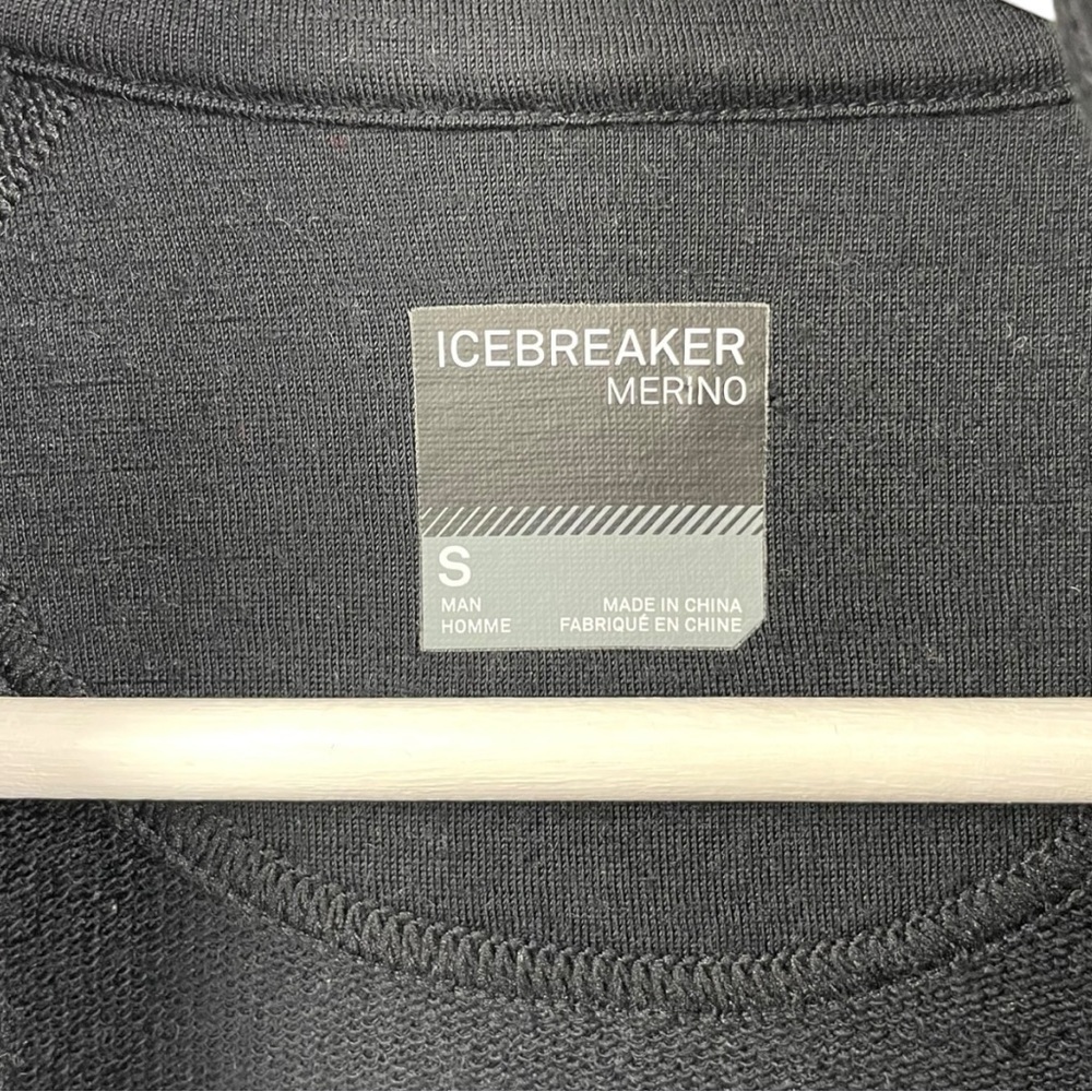 Icebreaker Merino Quantum Zip Jacket in Black Size S - Picture 7 of 8